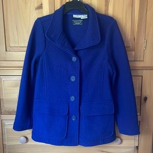 100% wool L.L. Bean Royal Blue Jacket